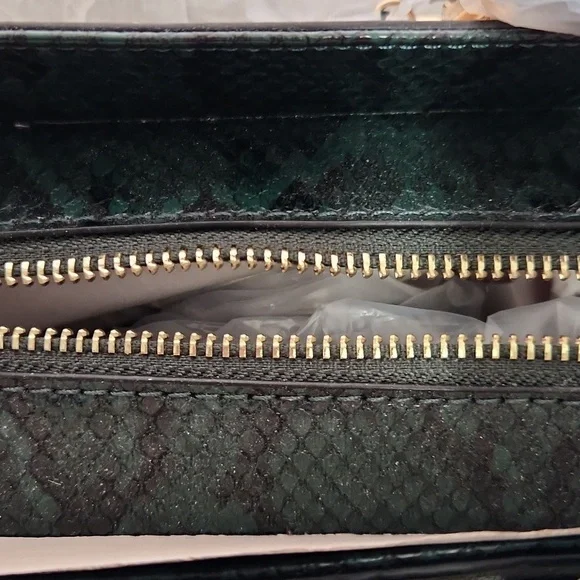 Aldo Hunter Green, Cream, Snakeskin Women's Handbag - Picture 5 of 6